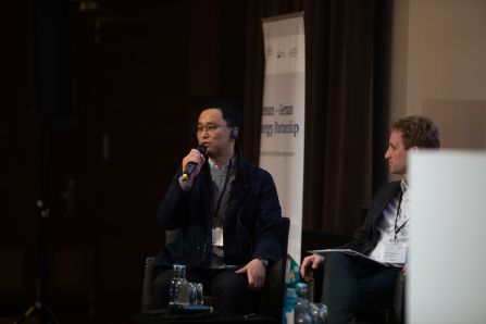 speaker talking in panel
