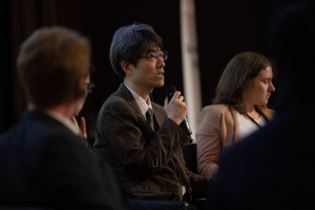 speaker presenting in panel